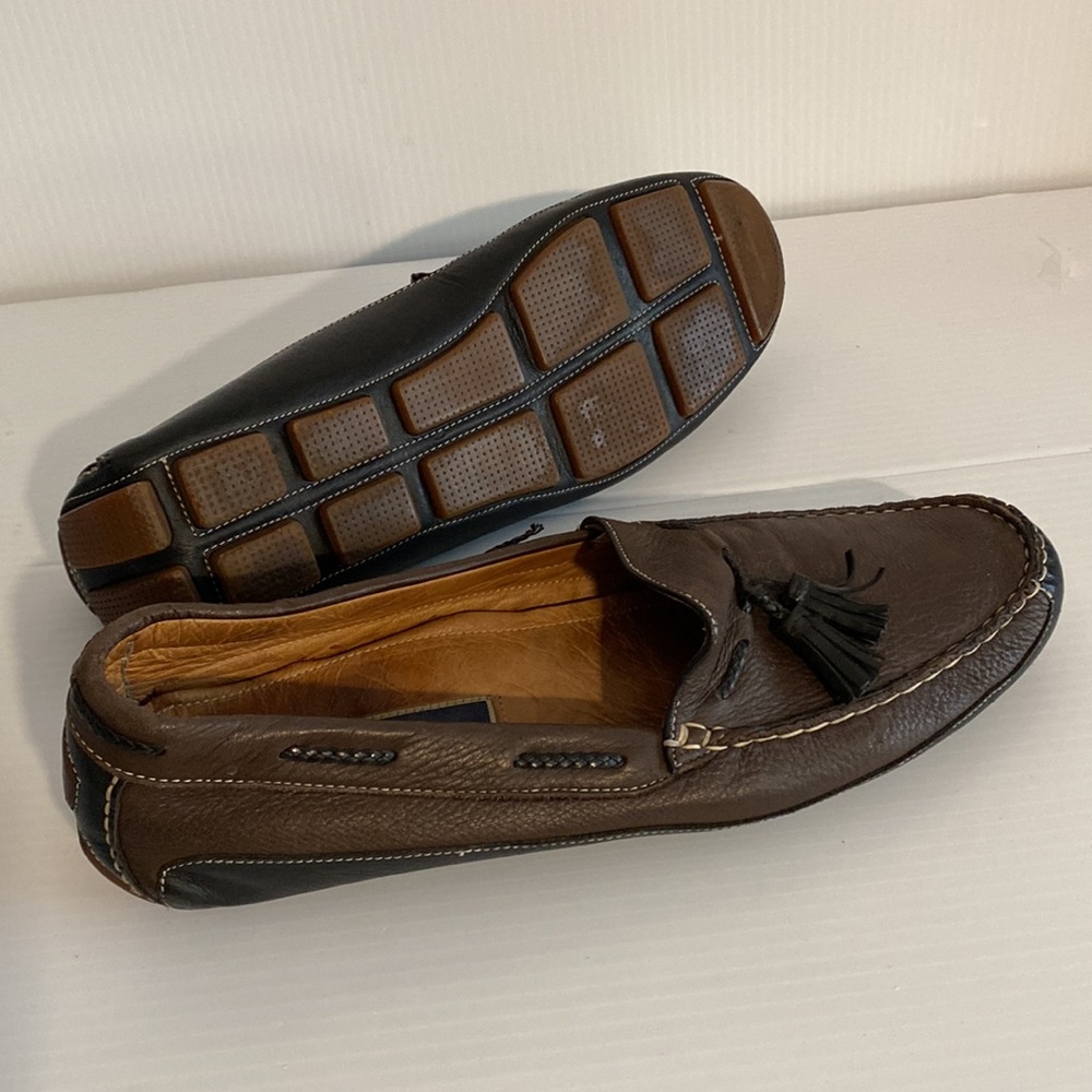 Mens Bragano Leather Loafers 11.5